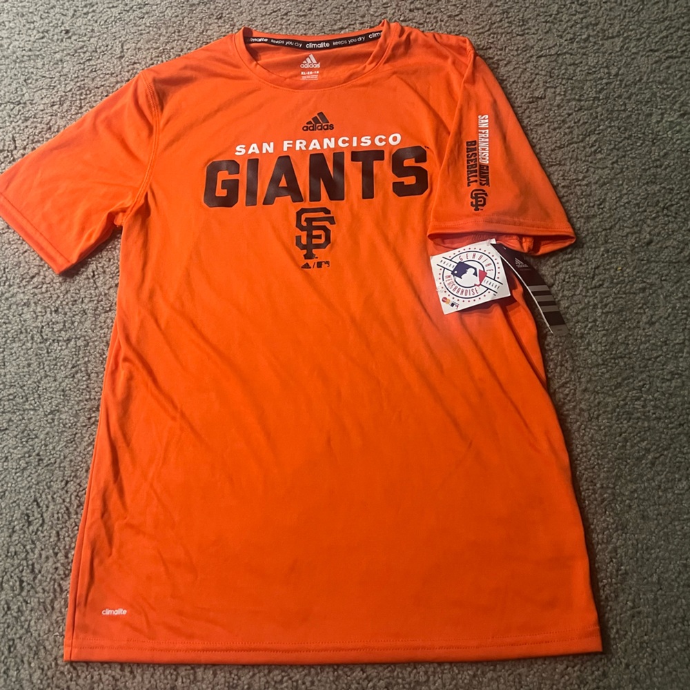 Adidas Climalite San Francisco Giants Dugout Training shirt MLB baseball jersey